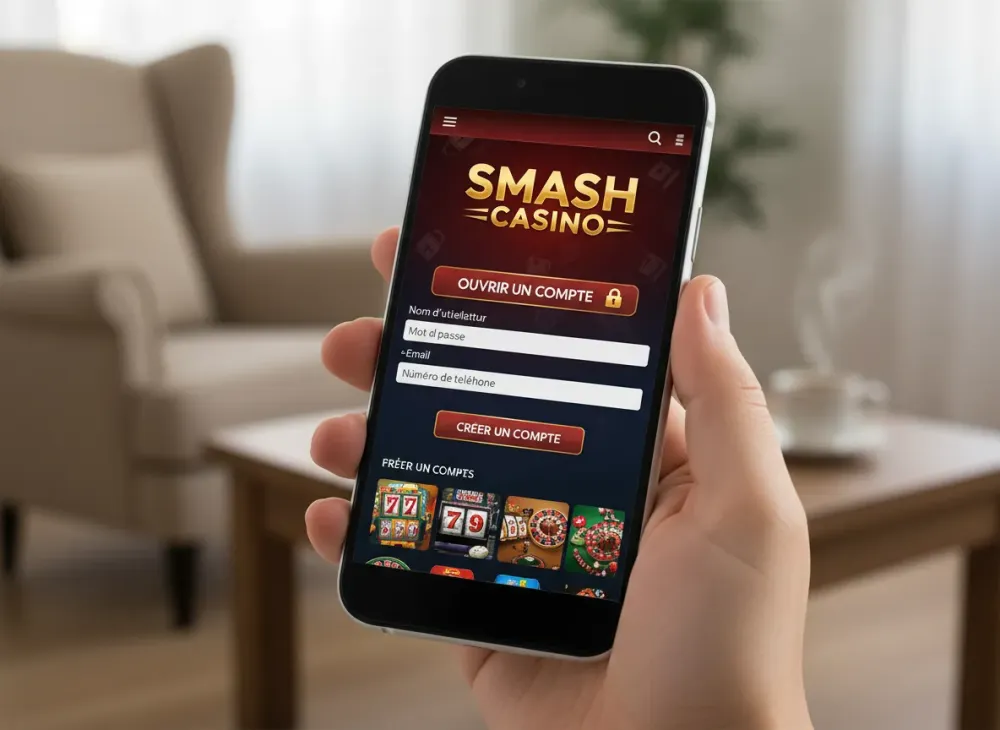 Smash casino inscription guide pour ouvrir un compte